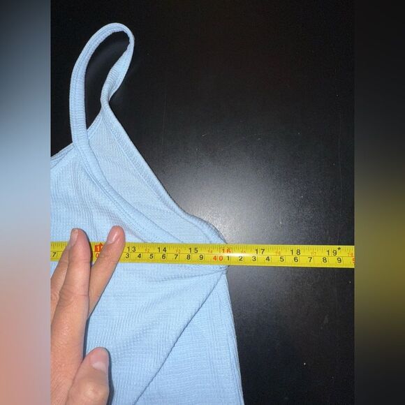 Athleta Wind Down Sleep BUNDLE Blue Size XS Tank & Small shorts SET* - Picture 9 of 10